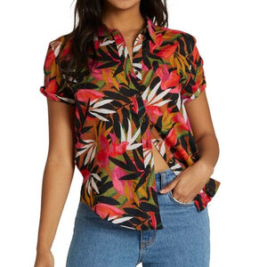 Billabong tropical short-sleeve shirt  sz Small
